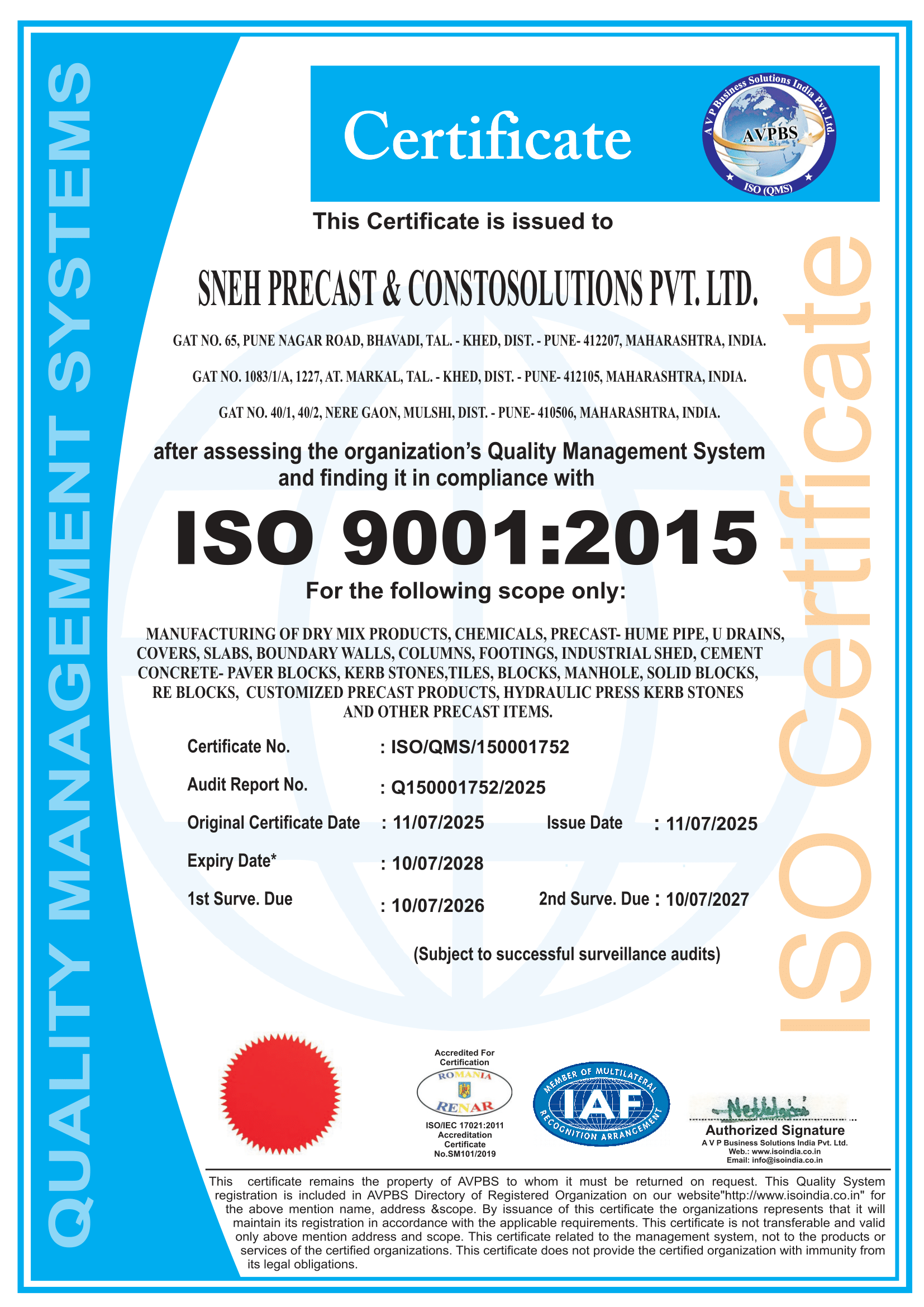 Certificate 1